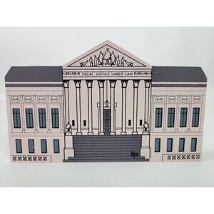Cat's Meow U.S. Supreme Court House‎ Washington D.C. Collectible Wood 1992